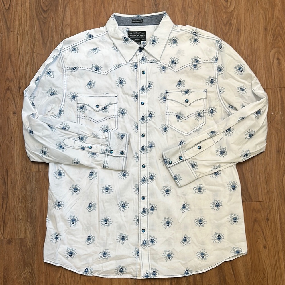 Cody James Pearl Snap Shirt - 2XL